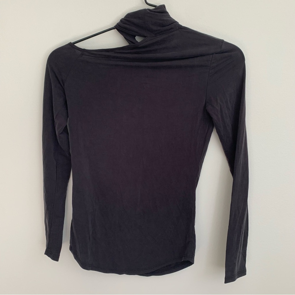 NWT JONATHAN SIMKHAI STANDARD Caden Cut Out‎ Turtleneck Top - Picture 6 of 8